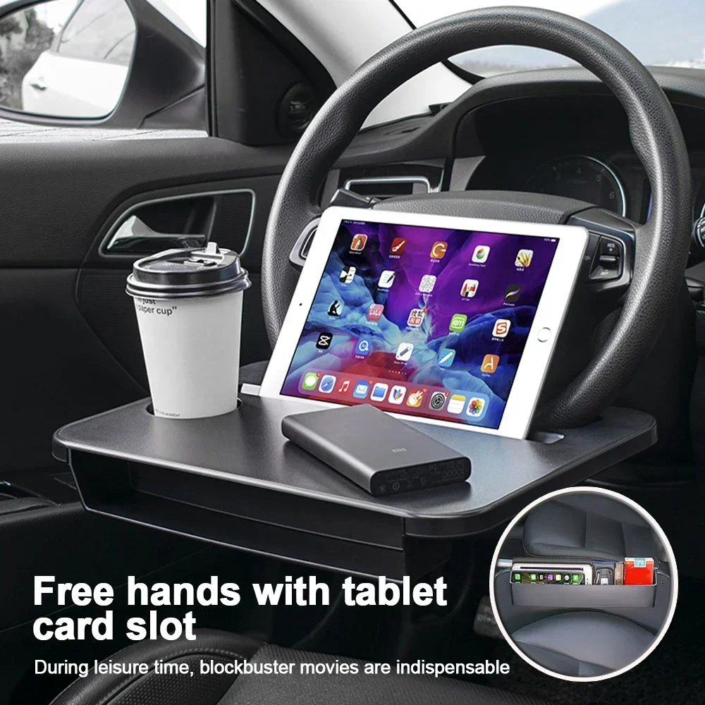 Desk Setup Organization - Multi-used Car Tray Laptop Desk Pad
