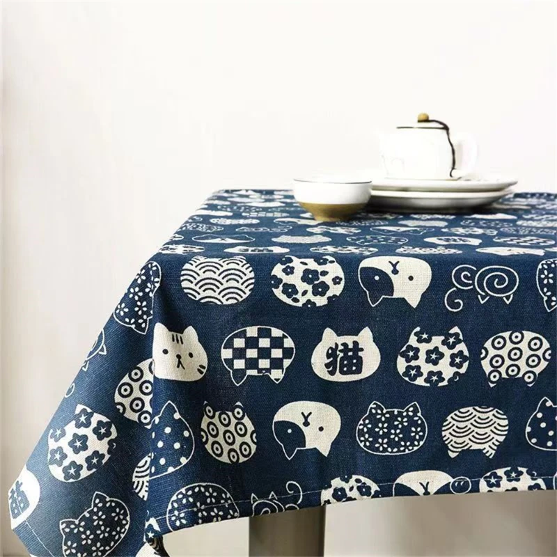 Desk Setup Wallpaper - Ins Tablecloth Cotton Linen Art Japanese