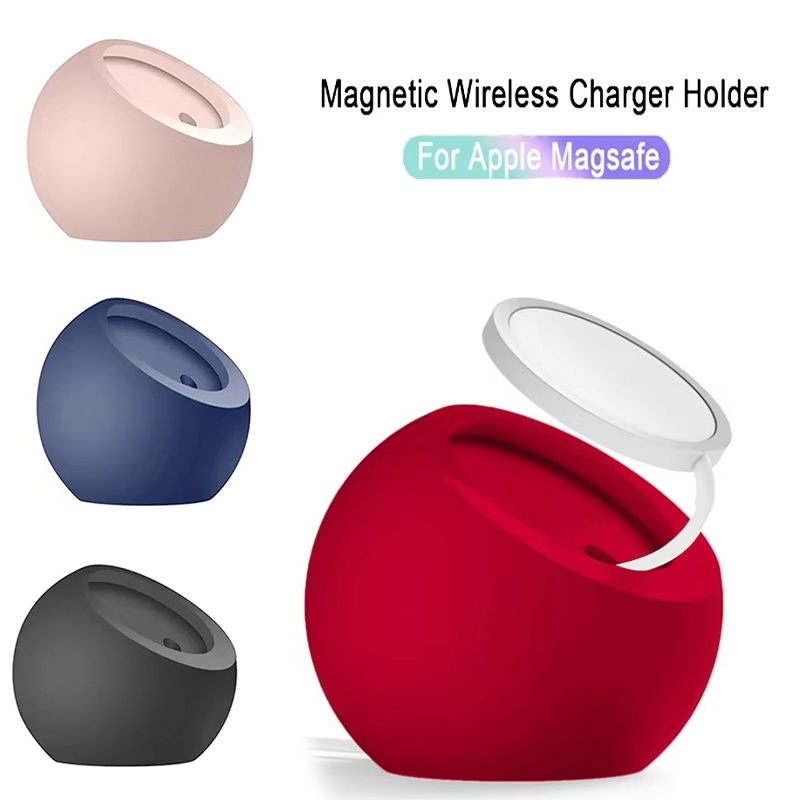 Desk Setup Apple - Silicone Wireless Charger Magnetic Desk Phone