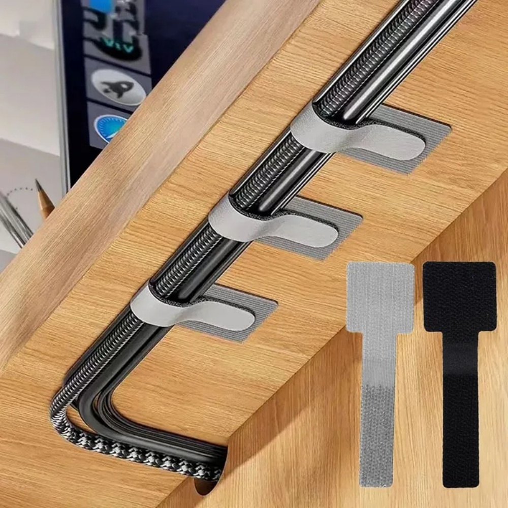 Cable Velcro Strap - Self Adhesive Reusable Cable Ties Velcro