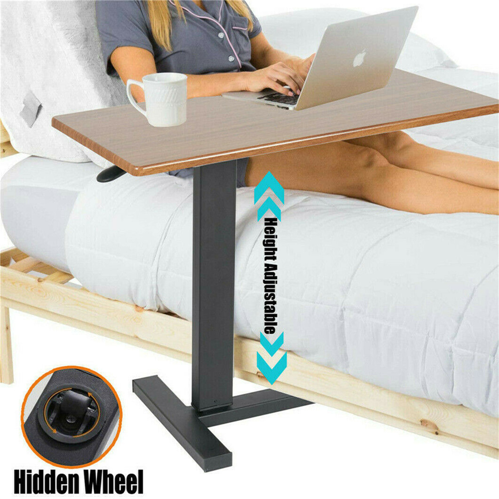 Desk Setup For Laptop - Large Rolling Overbed Laptop Desk Height