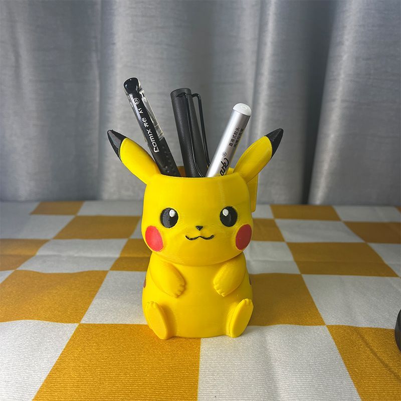 Desk Setup Organization - Pokémon pencil holder shaped storage, cute
