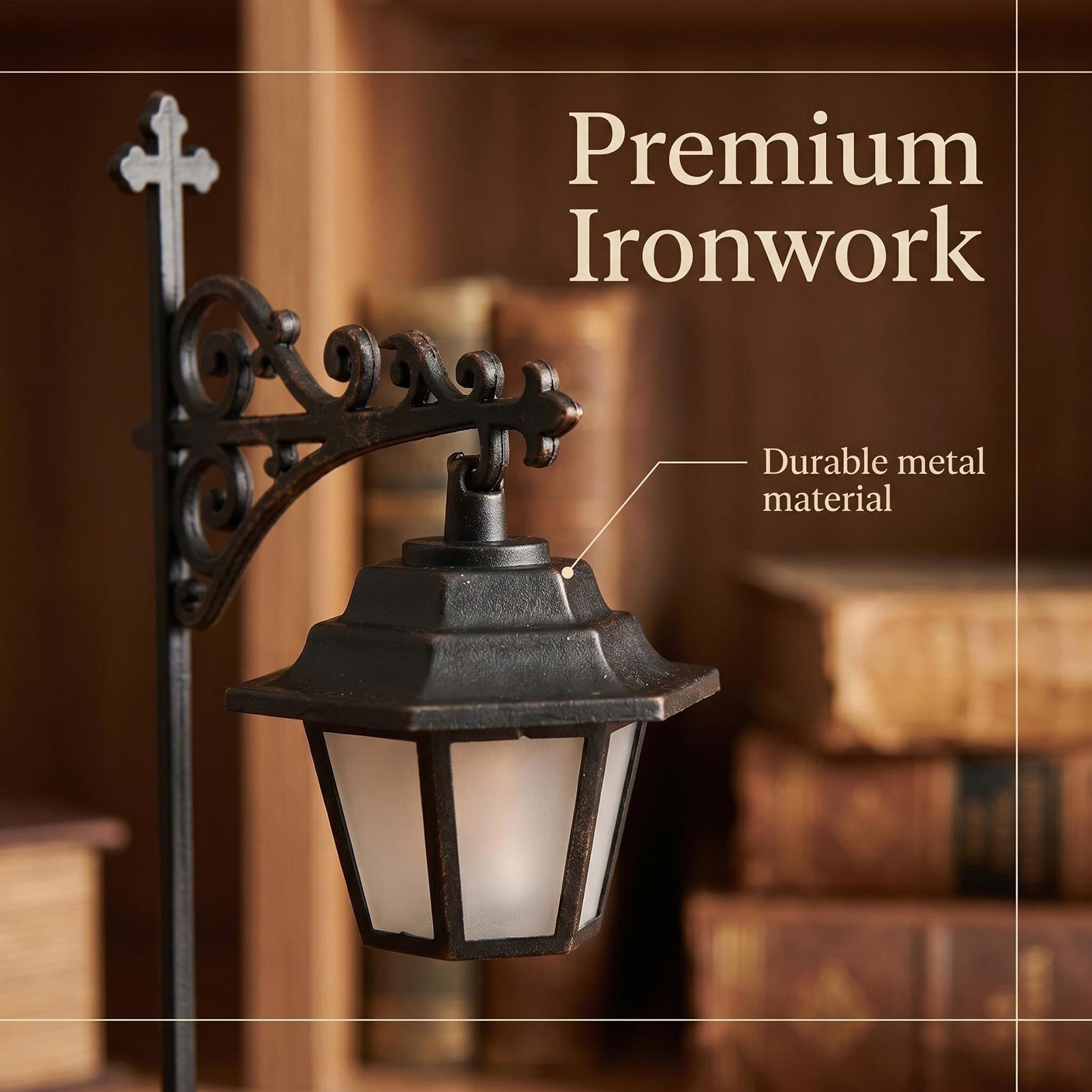 Desk Setup Vintage - LED Warm Lantern Decorative Bookshelf Lighting