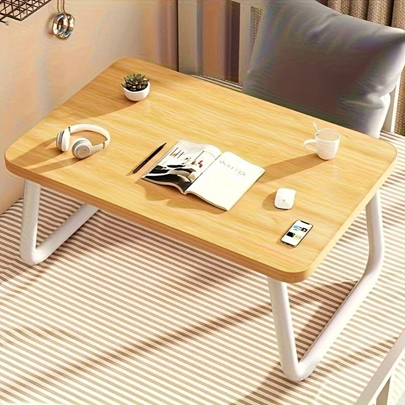 Desk Setup For Laptop - Multifunctional Folding Desk for Bed and