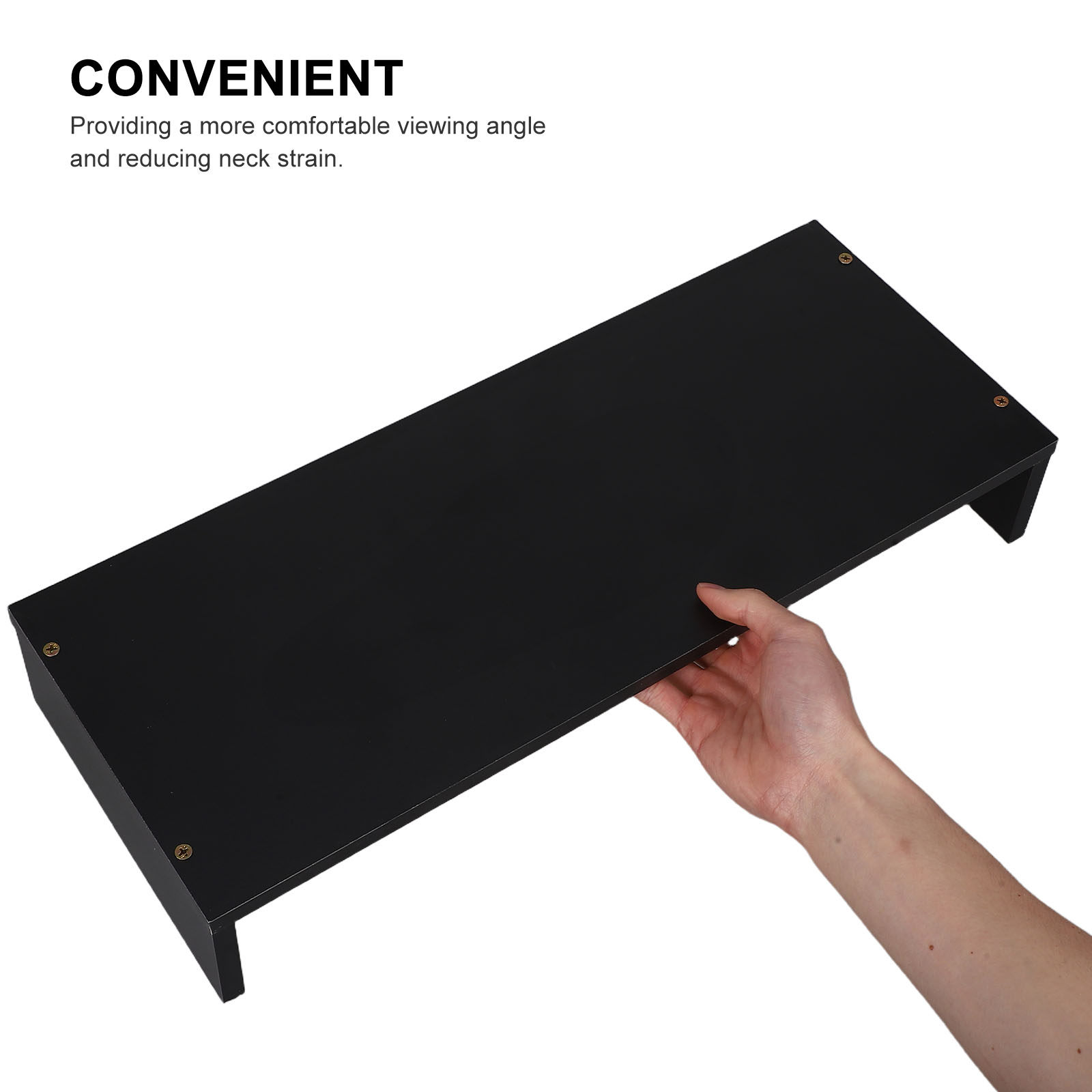 Desk Setup For Laptop And Monitor - Elevate Your Setup Wooden Monitor Riser