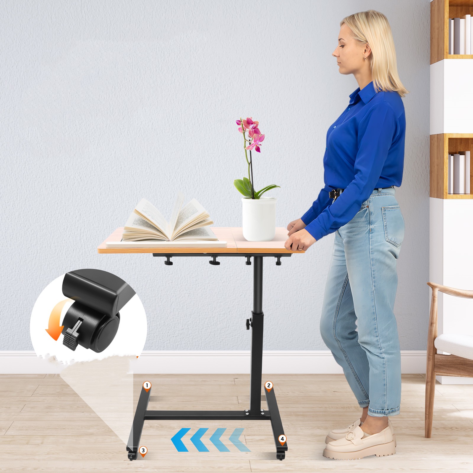 Mobile Laptop Table Adjustable - Desk Setup For Laptop 评论和价格