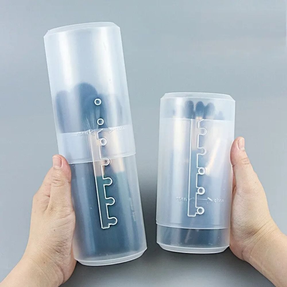 Portable Transparent Makeup Br - Desk Setup Organization 评论和价格