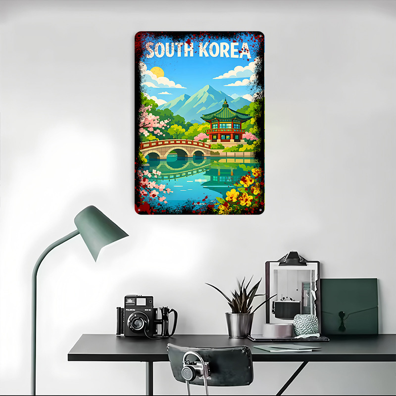 South Korea Travel Poster Cust - Desk Setup Vintage 评论和价格