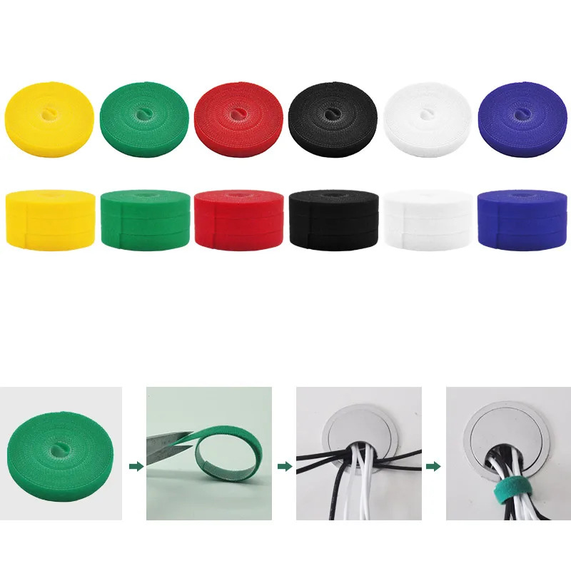 1/2/3pcs Reusable 5M Cable Org - Cable Velcro Strap 评论和价格