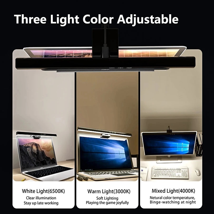 LED 33cm 50cm Monitor Light Ba - Desk Setup No Monitor 评论和价格