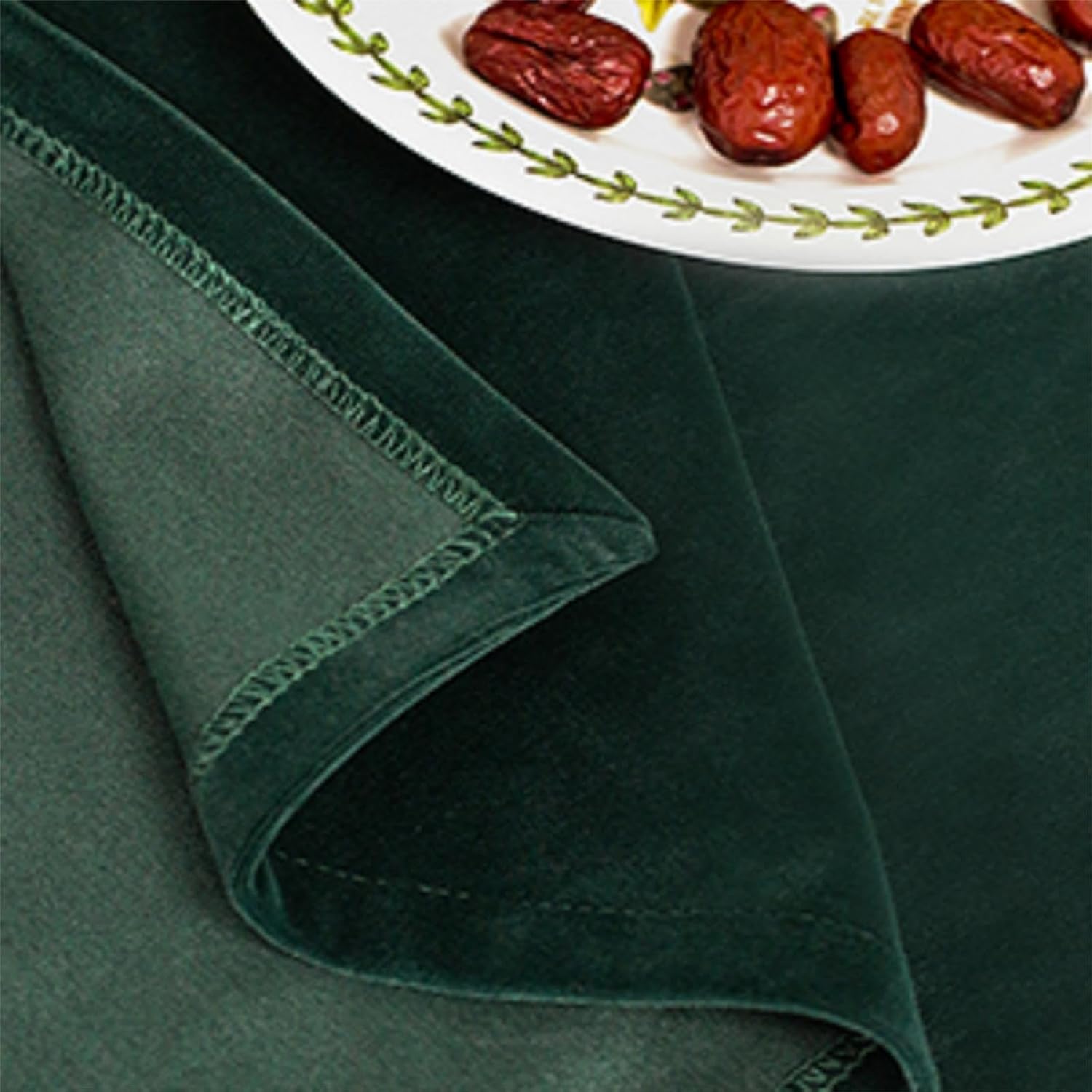 Hunter Green Christmas Tablecl - Desk Setup Green 评论和价格