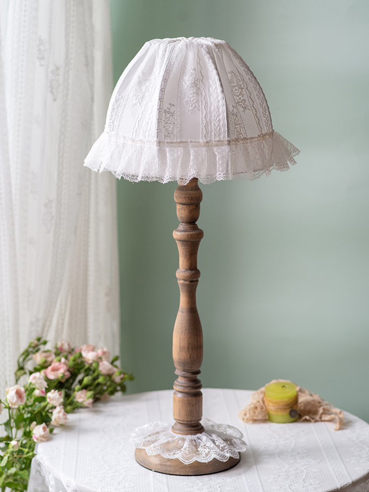European Solid Wood Table Lamp - Desk Setup Wallpaper 评论和价格