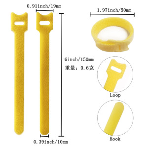 10Pcs Cord Ties Self-adhesive  - Cable Velcro Strap 评论和价格