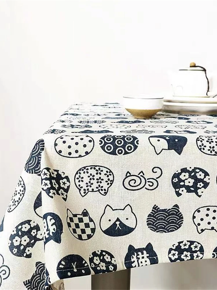 Ins Tablecloth Cotton Linen Ar - Desk Setup Wallpaper 评论和价格