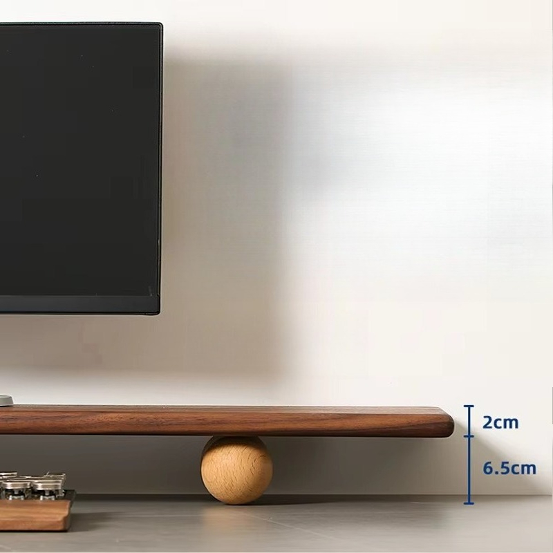 Solid Wood Monitor Riser Lapto - Desk Setup For Laptop And Monitor 评论和价格