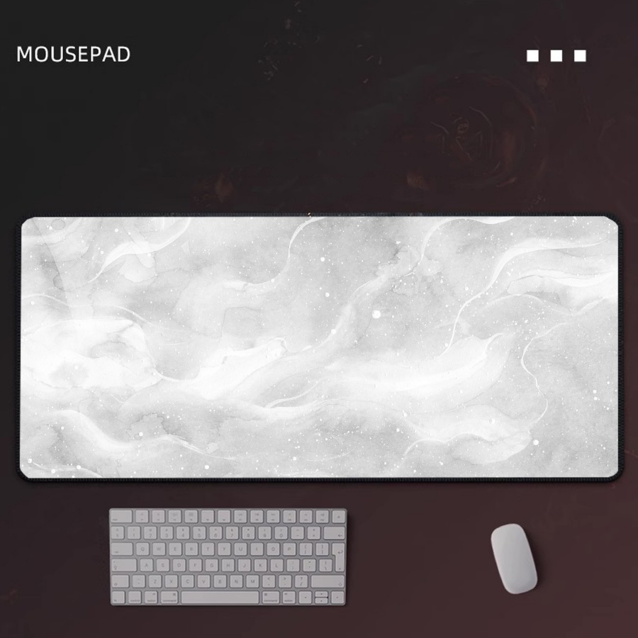 Gaming Mousepad Grey Marble La - Desk Setup Grey 评论和价格