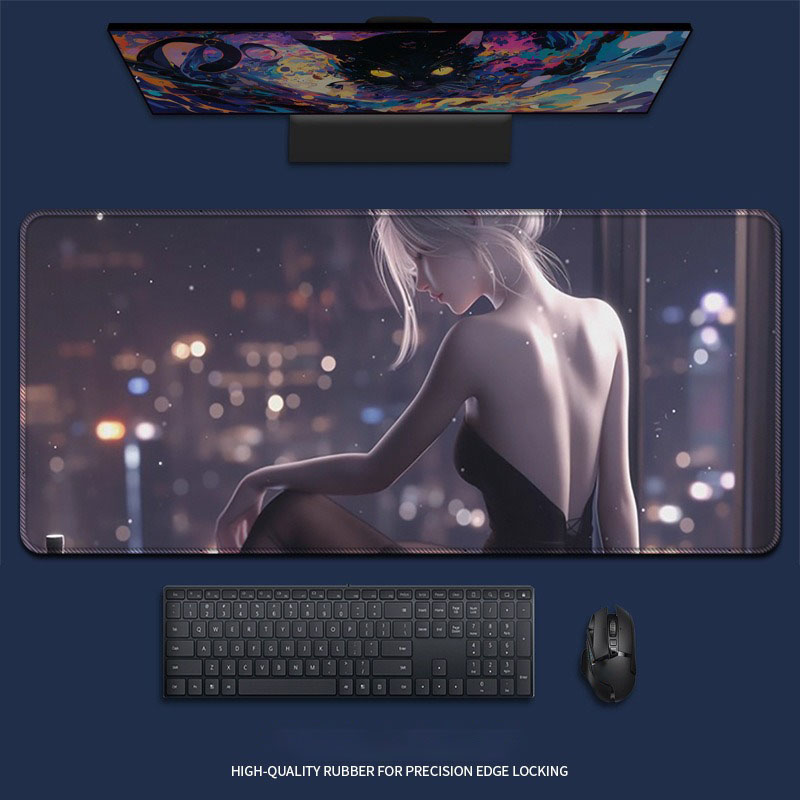 Sexy Anime Girl Red Fan Extend - Desk Setup Pegboard 评论和价格