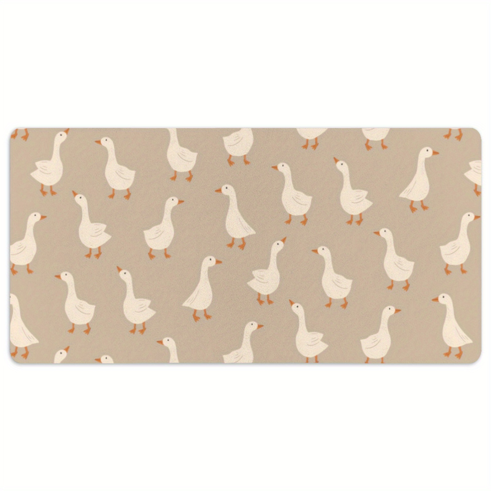 Goose Flock Pattern Desk Mat N - Desk Setup Beige 评论和价格