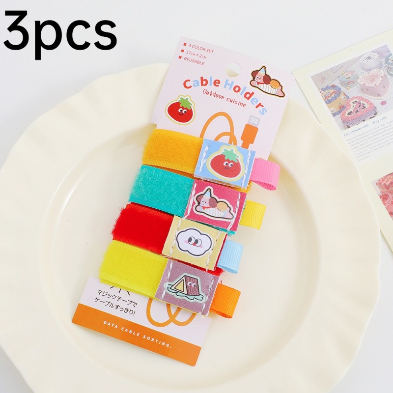 3pcs Reusable Polyamide Cable  - Cable Velcro Strap 评论和价格