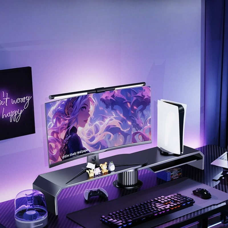 Gaming Dual Monitor Stand Offi - Desk Setup For Laptop And Monitor 评论和价格