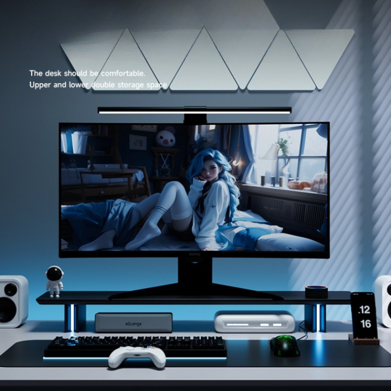 RGB Monitor Stand Ergonomic Co - Desk Setup No Monitor 评论和价格