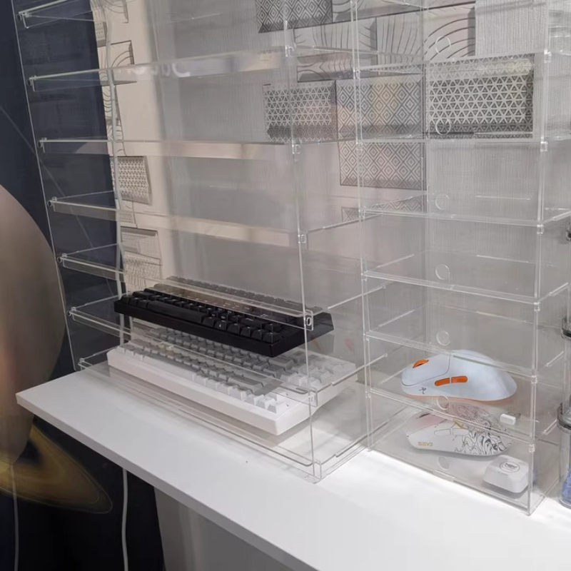 Premium Clear Acrylic Dustproo - Desk Setup Pegboard 评论和价格
