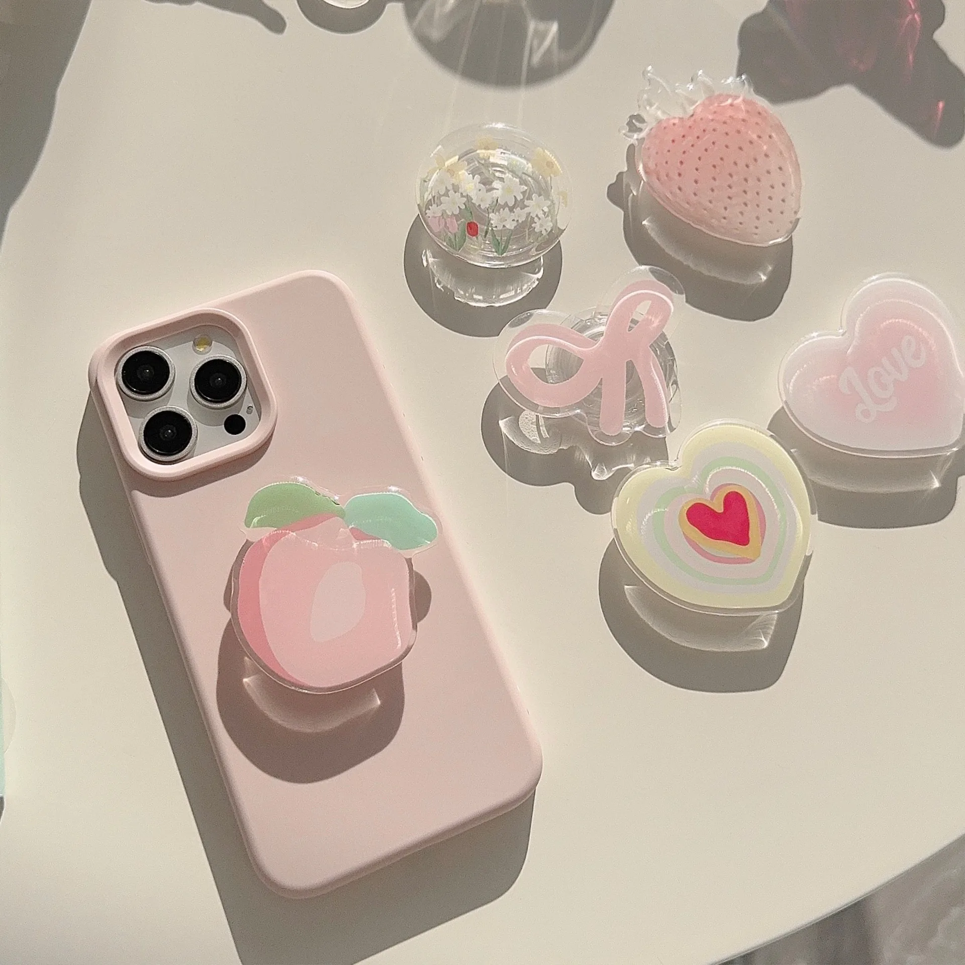 Ins Korea Girly Phone Stand Cu - Desk Setup Apple 评论和价格