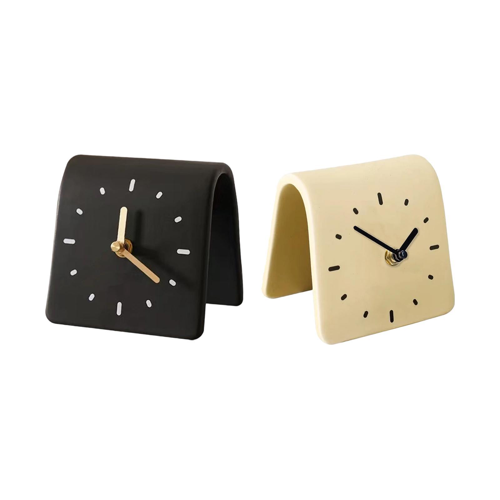 Desk Clock Modern Art Shelf Cl - Desk Setup Productivity 评论和价格