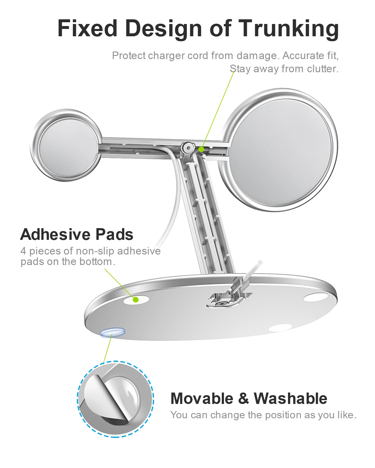 EWA 2-in-1 Desktop Phone Stand - Desk Setup Apple 评论和价格