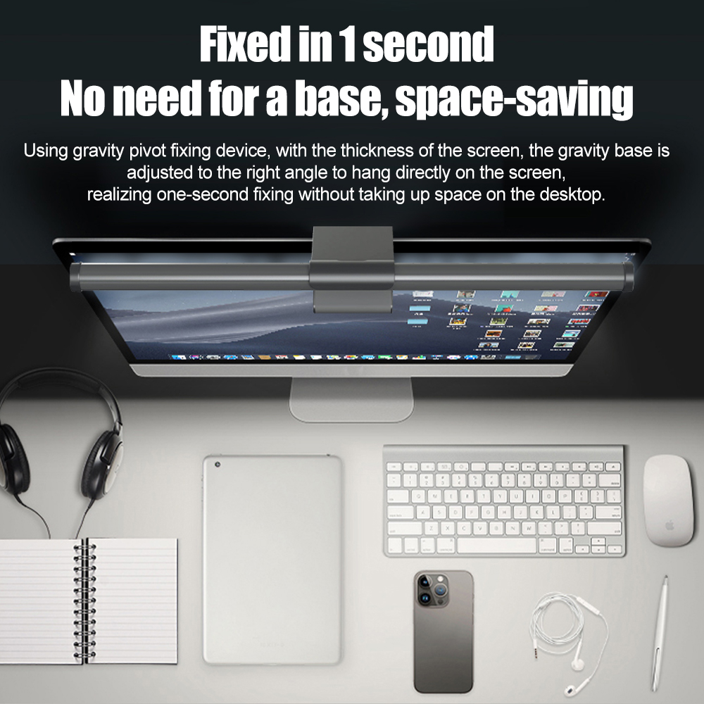 Setup Dimmable Light Bar Monit - Desk Setup No Monitor 评论和价格