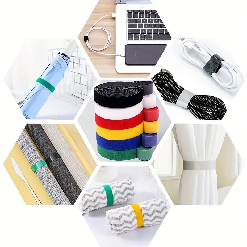 2PCS self-adhesive Velcro cabl - Cable Velcro Strap 评论和价格