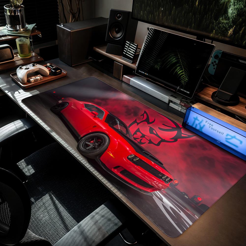 D-DodgeS Car Cool Mouse Pad XX - Desk Setup For Laptop 评论和价格