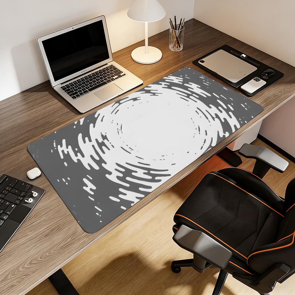Grey Circular Ripple Fluid Tex - Desk Setup Grey 评论和价格