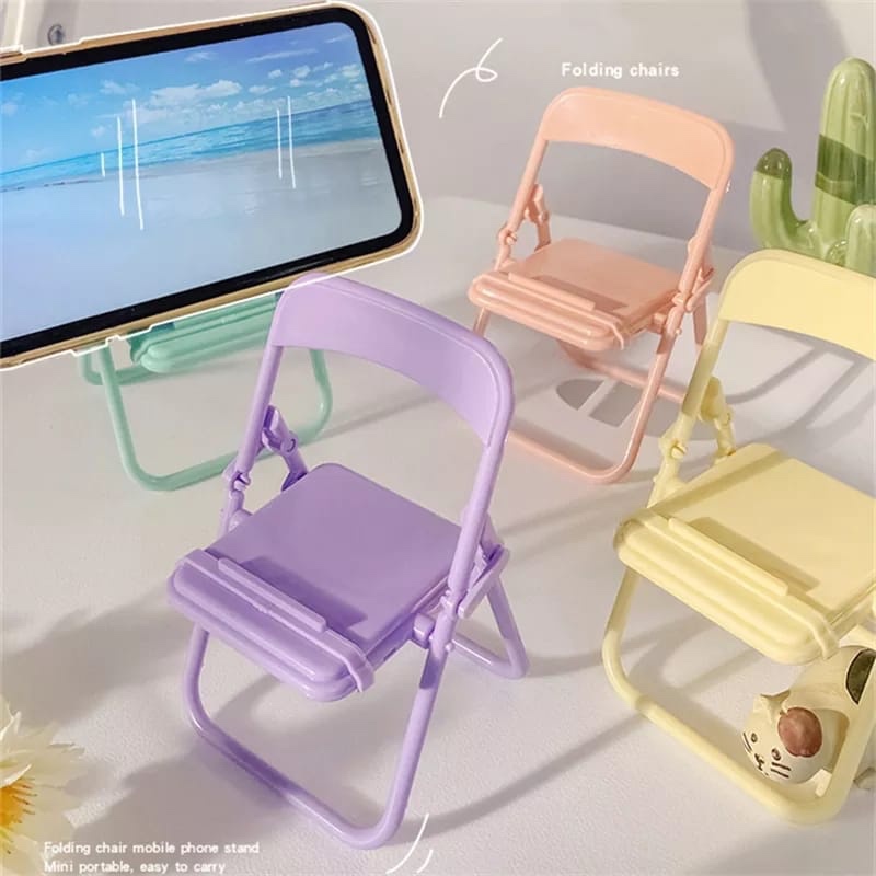 Cute Chair Phone Holder Stand  - Desk Setup Organization 评论和价格