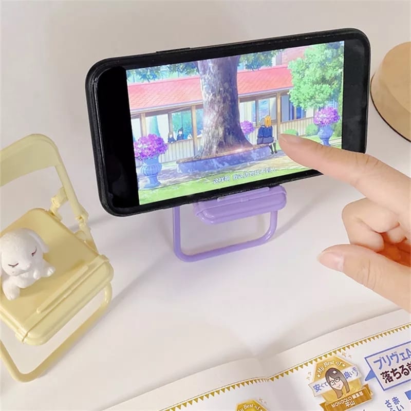 Cute Chair Phone Holder Stand  - Desk Setup Organization 评论和价格