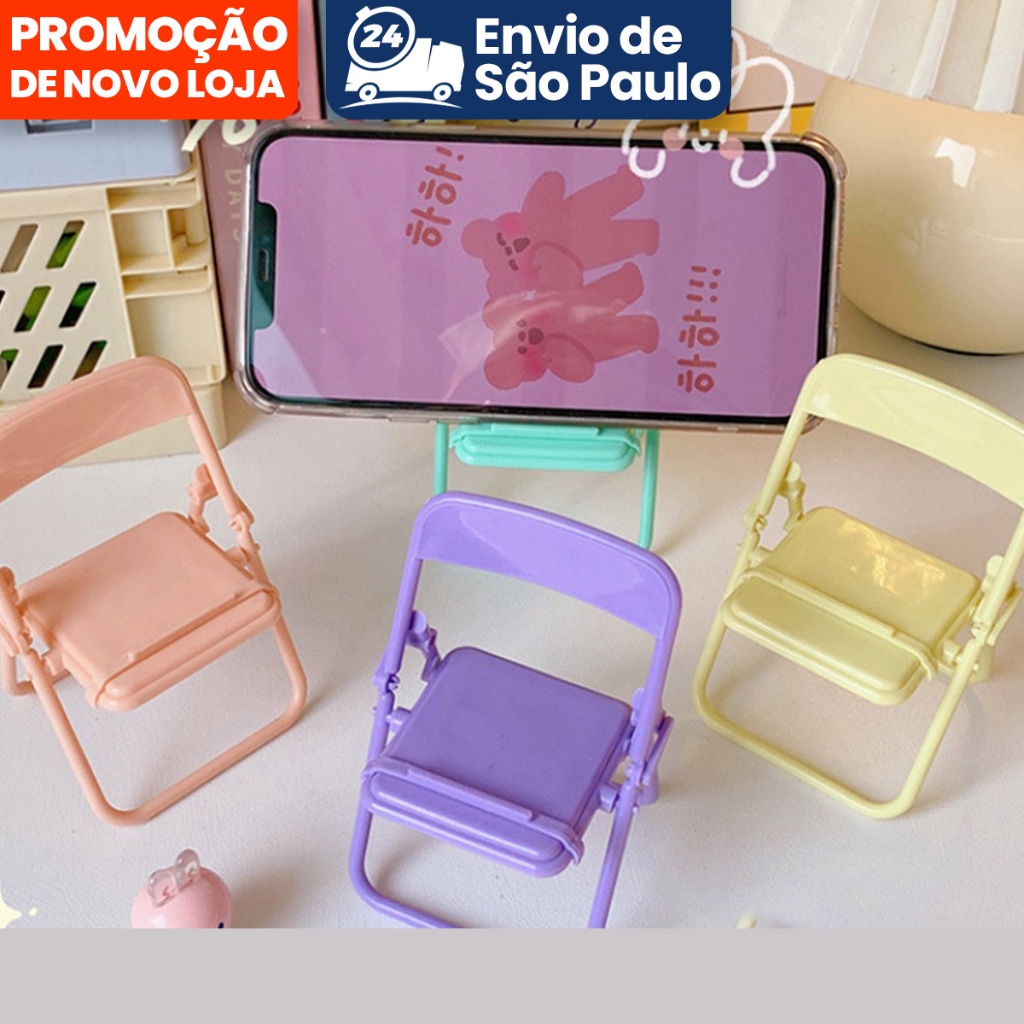Cute Chair Phone Holder Stand  - Desk Setup Organization 评论和价格