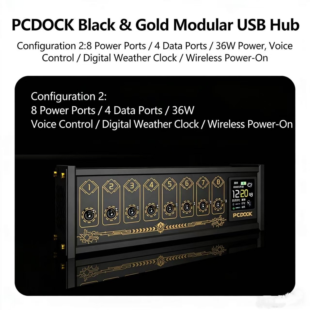 PCDOCK Block USB Desktop Power - Desk Setup For Laptop 评论和价格