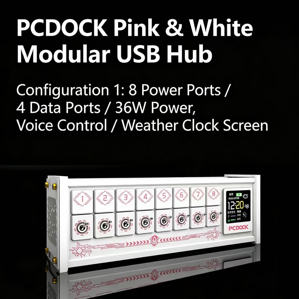 PCDOCK Block USB Desktop Power - Desk Setup For Laptop 评论和价格