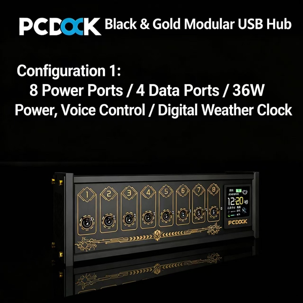 PCDOCK Block USB Desktop Power - Desk Setup For Laptop 评论和价格