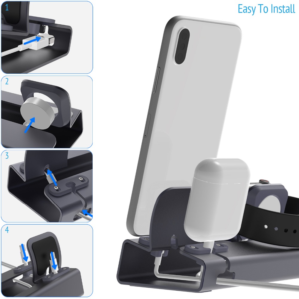 Charging Dock Station Stand Ho - Desk Setup Apple 评论和价格