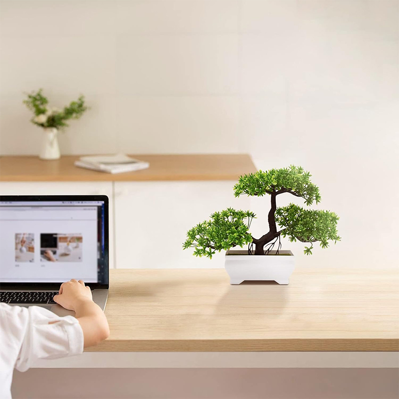Artificial Bonsai Plastic Bion - Desk Setup Green 评论和价格