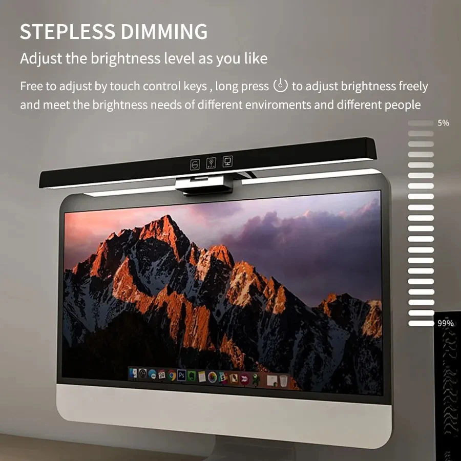 33cm 50cm LED Monitor Light Re - Desk Setup No Monitor 评论和价格