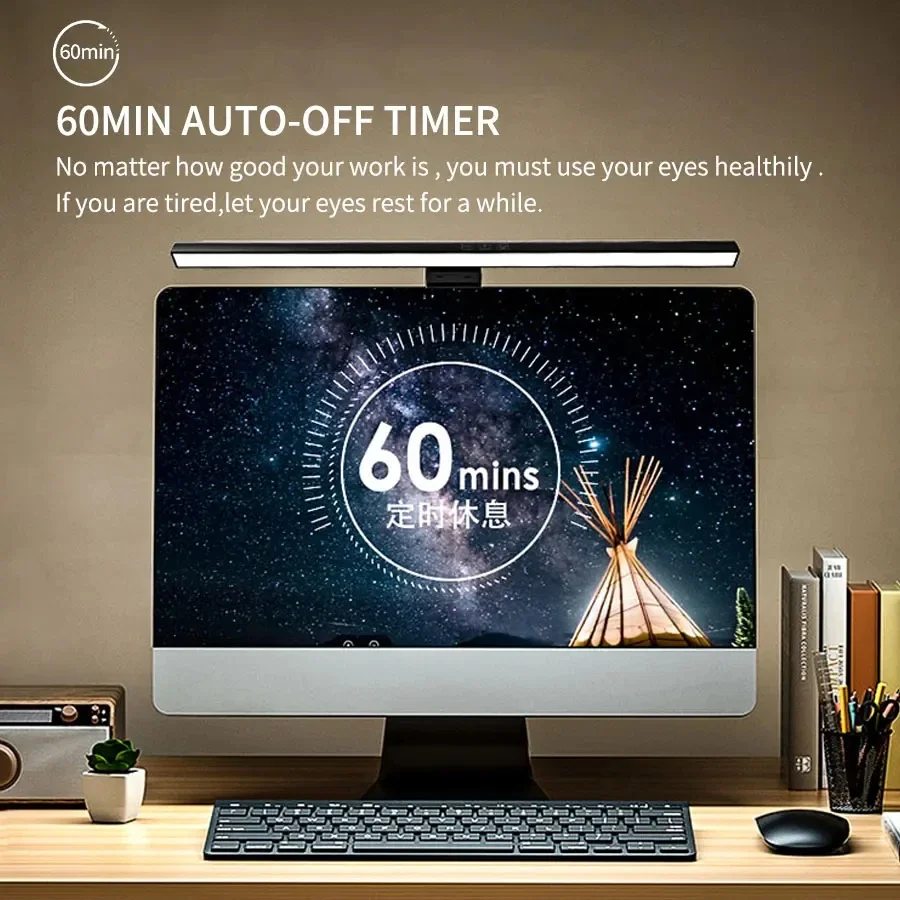33cm 50cm LED Monitor Light Re - Desk Setup No Monitor 评论和价格
