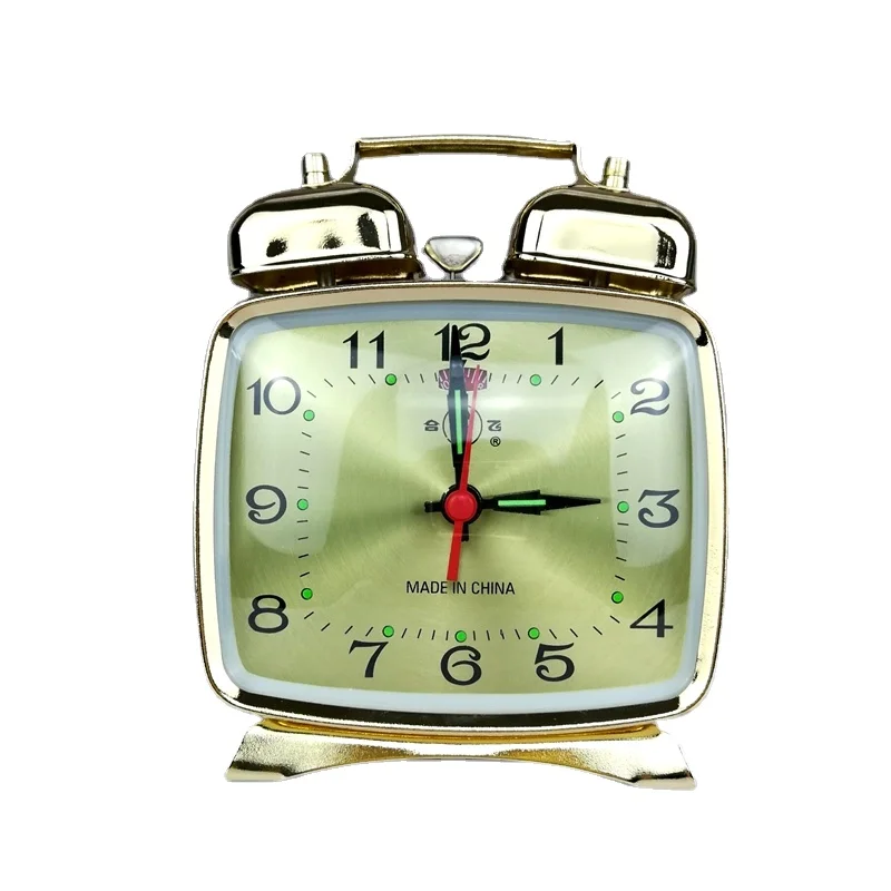 Metal Mechanical Alarm Clock C - Desk Setup Vintage 评论和价格