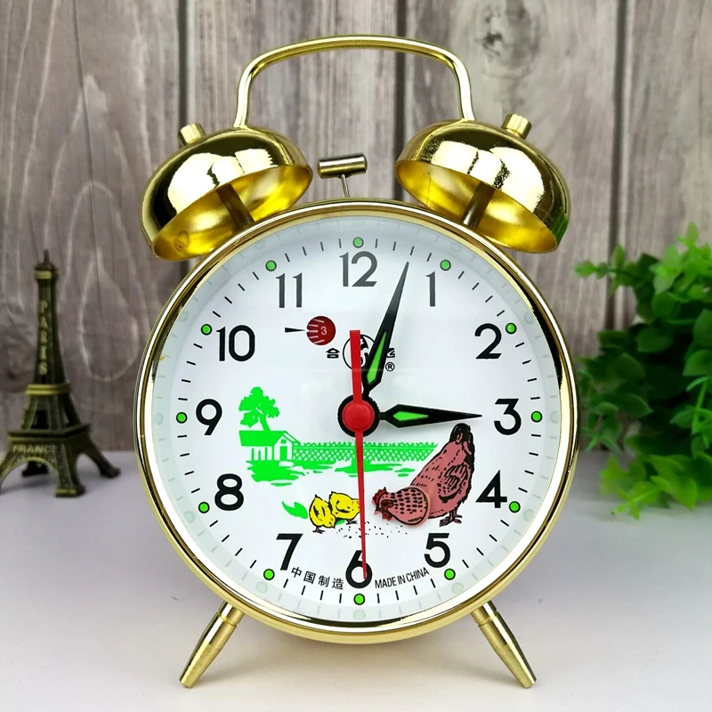 Metal Mechanical Alarm Clock C - Desk Setup Vintage 评论和价格