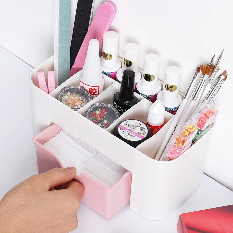 Nail Art Organizer Desktop Dra - Desk Setup Organization 评论和价格