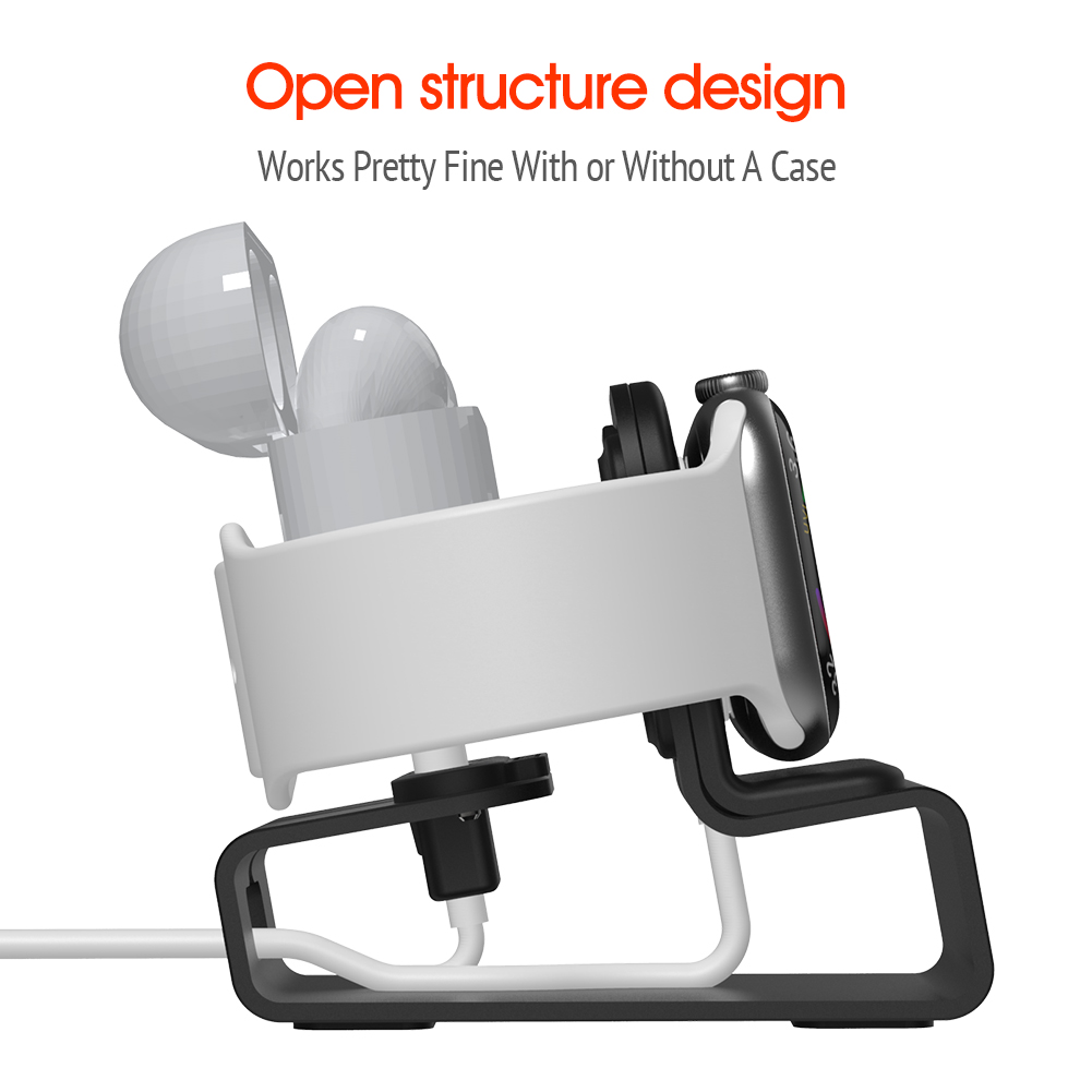 2 in 1 Aluminum Charging Stand - Desk Setup Apple 评论和价格