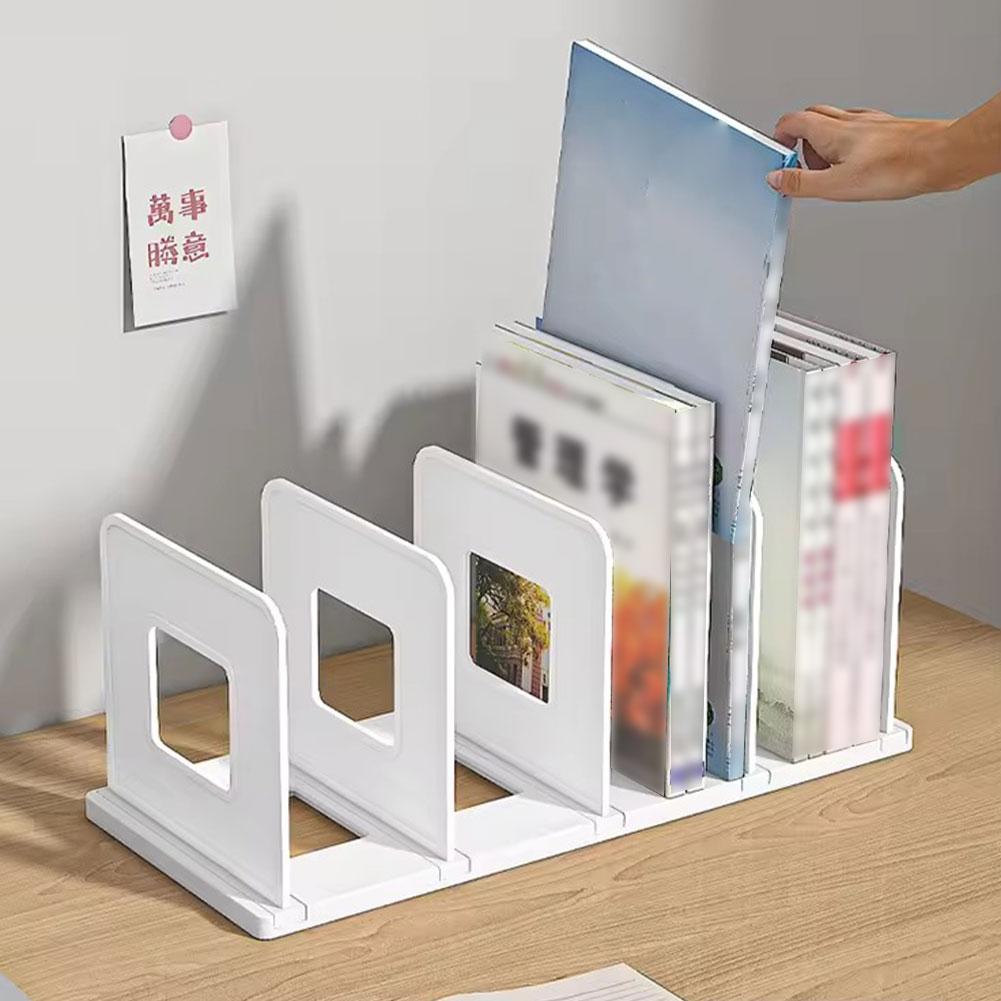Book stand 4 Vertical Compartm - Desk Setup Organization 评论和价格