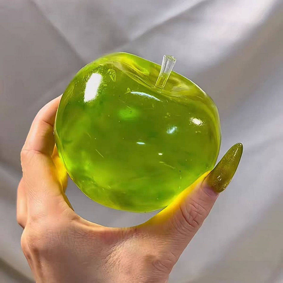 Squishy Green Apple Stress Bal - Desk Setup Green 评论和价格