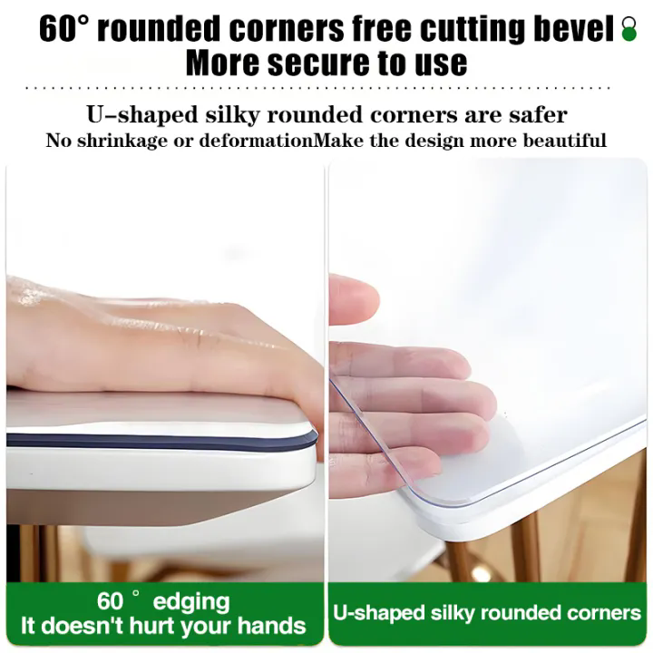 Soft Glass Tablecloth Transpar - Desk Setup Wallpaper 评论和价格